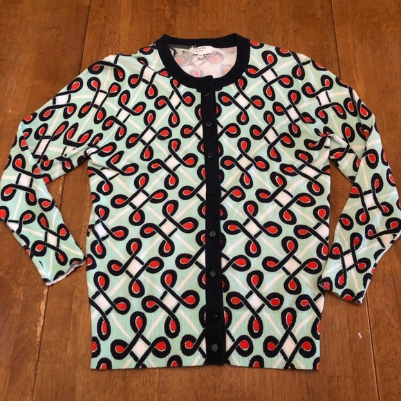 Crown & Ivy Women Printed Button Down Cardigan XS - Picture 7 of 7
